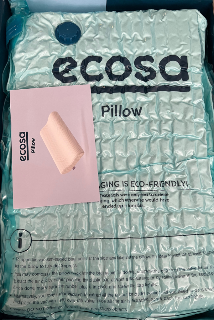 Ecosa Pillows Out Of The Box